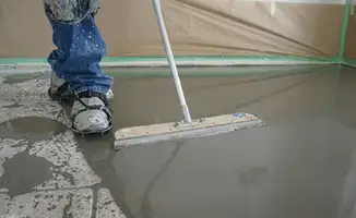 Uneven floor being professionally repaired in Detroit, MI